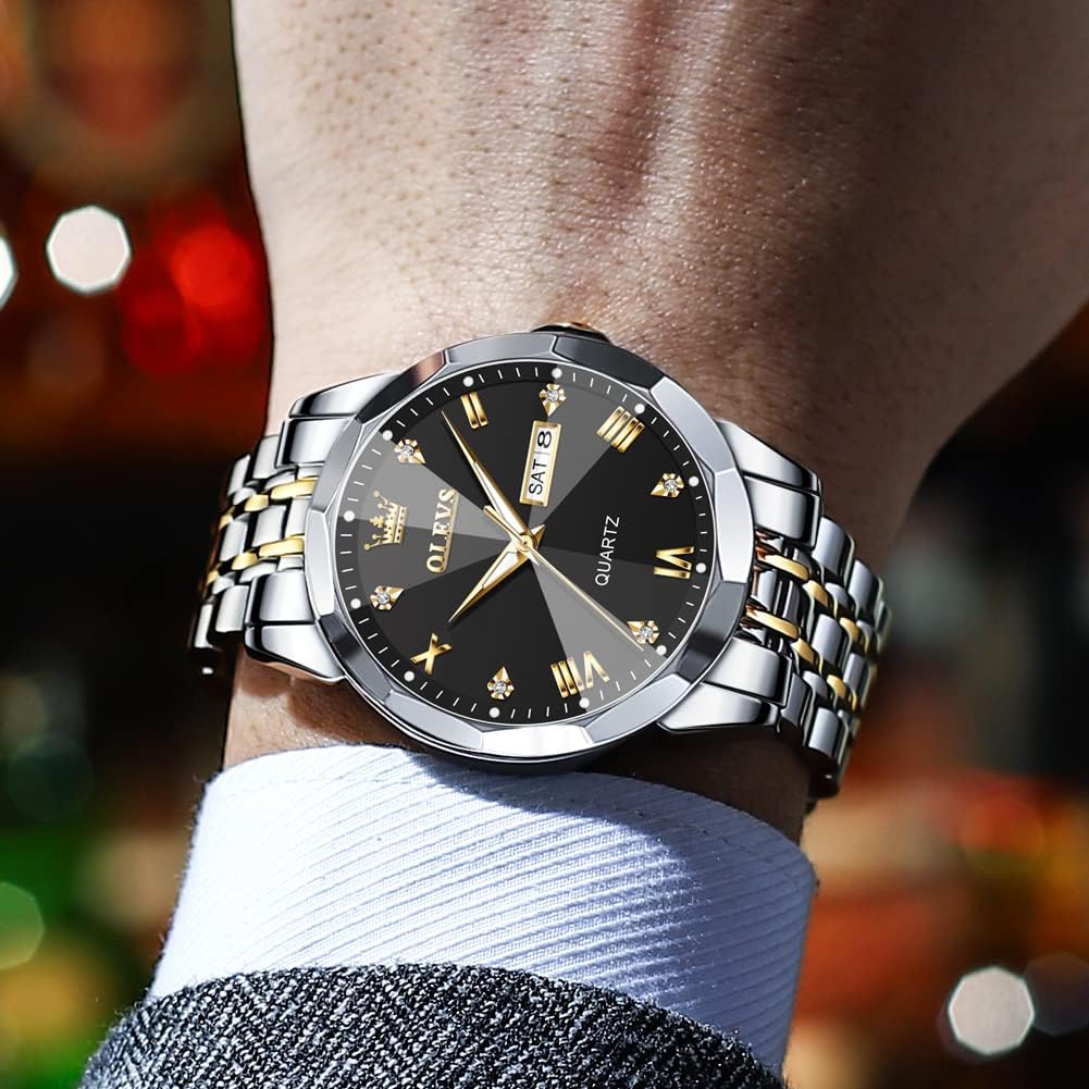 Foto 6 pulgar | Reloj Olevs Big Face con Forma de Diamante Unisex Acero - Venta Internacional