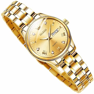 Foto 1 | Reloj Olevs Gold de Acero Inoxidable Impermeable para Mujer - Venta Internacional