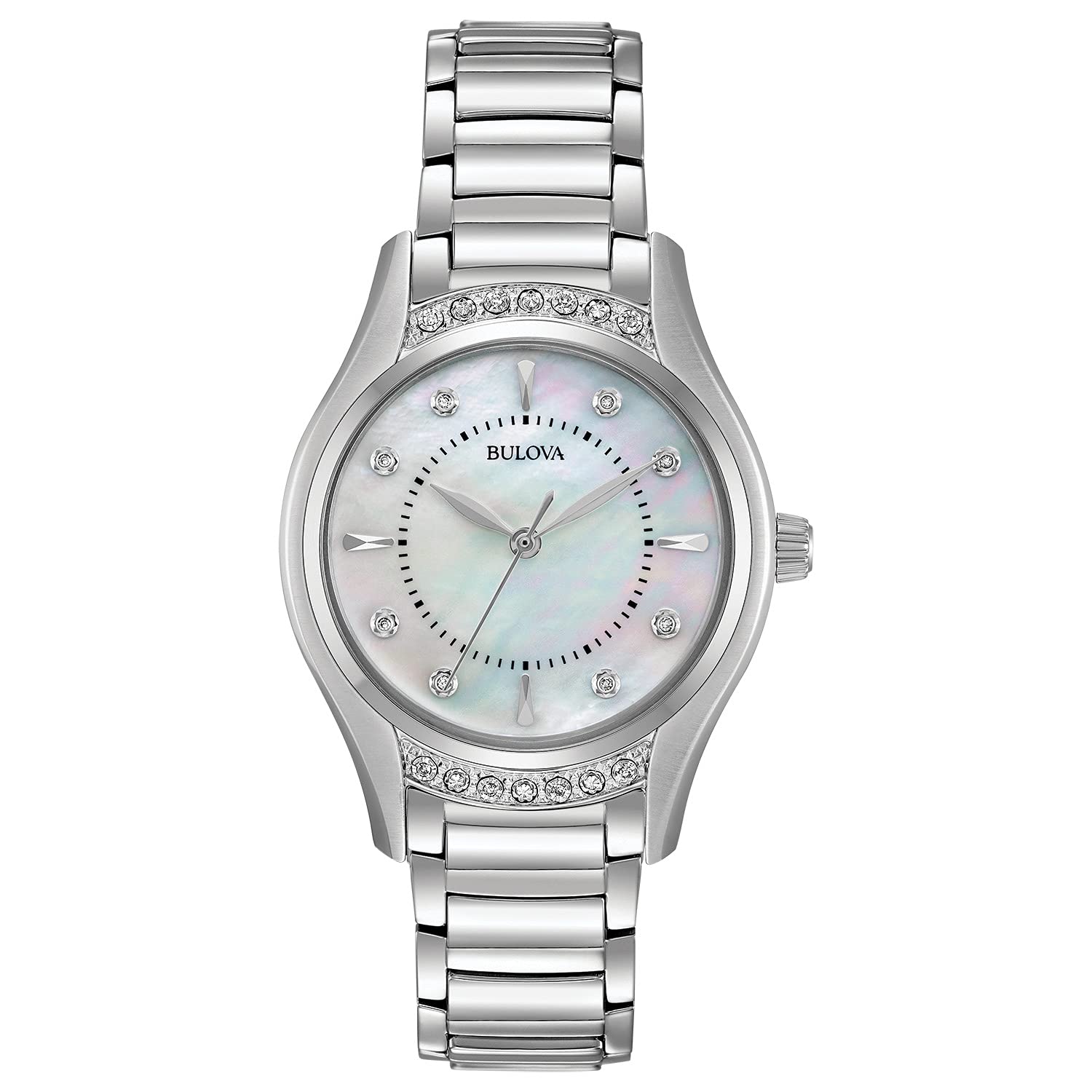 Foto 2 pulgar | Reloj Bulova Classic Diamond De Cuarzo Con 3 Manecillas Para Mujer - Venta Internacional.