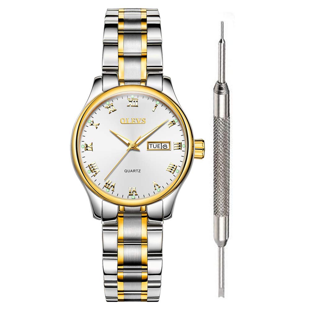 Reloj Olevs White Waterproof Business Para Mujer Con Calendario - Venta Internacional. $982