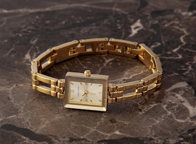 Foto 4 | Pulsera Para Mujer Watch Anne Klein De Cristal Mineral De Pared A Pared - Venta Internacional.