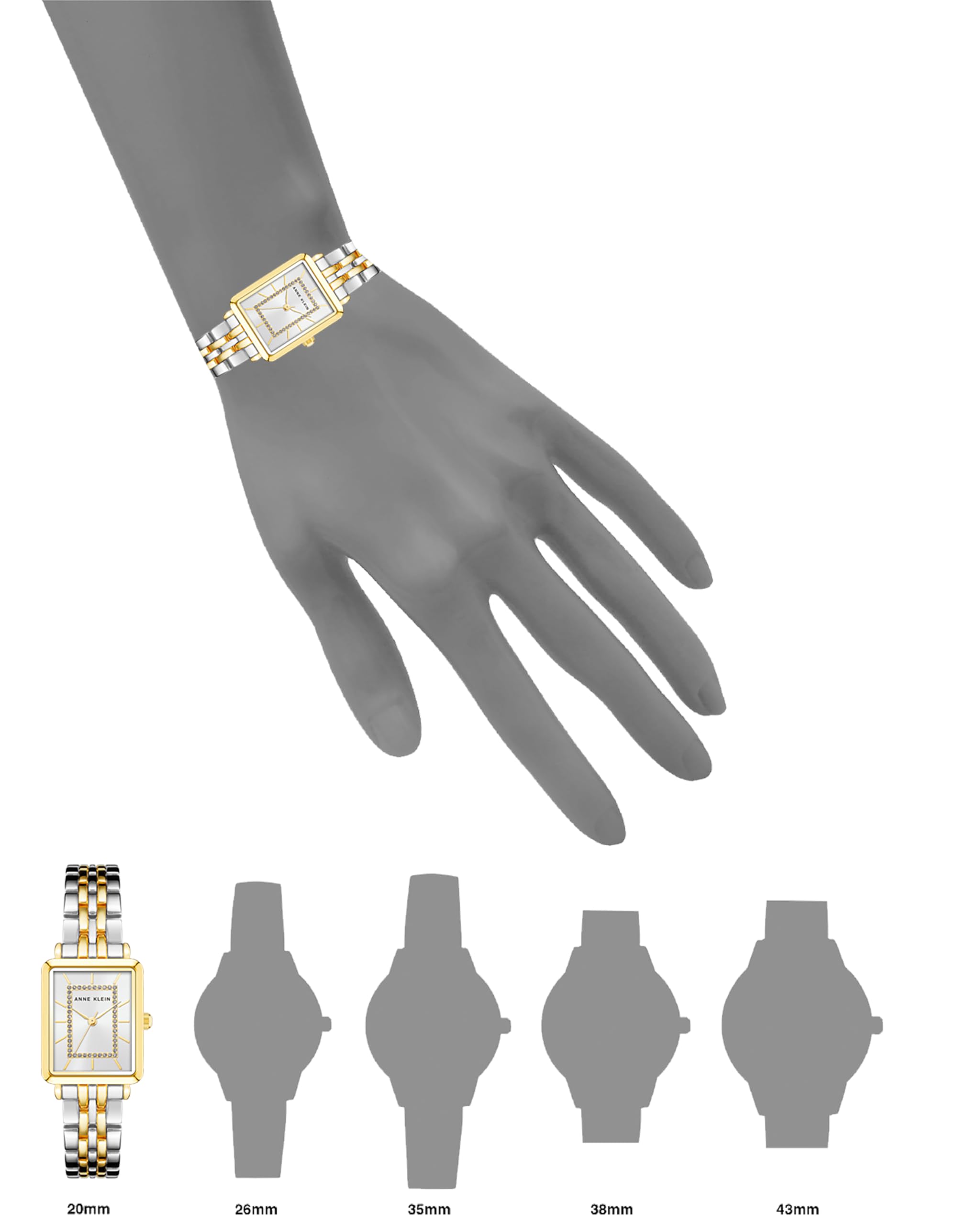 Foto 3 pulgar | Reloj Anne Klein Dorado para Mujer-Venta Internacional