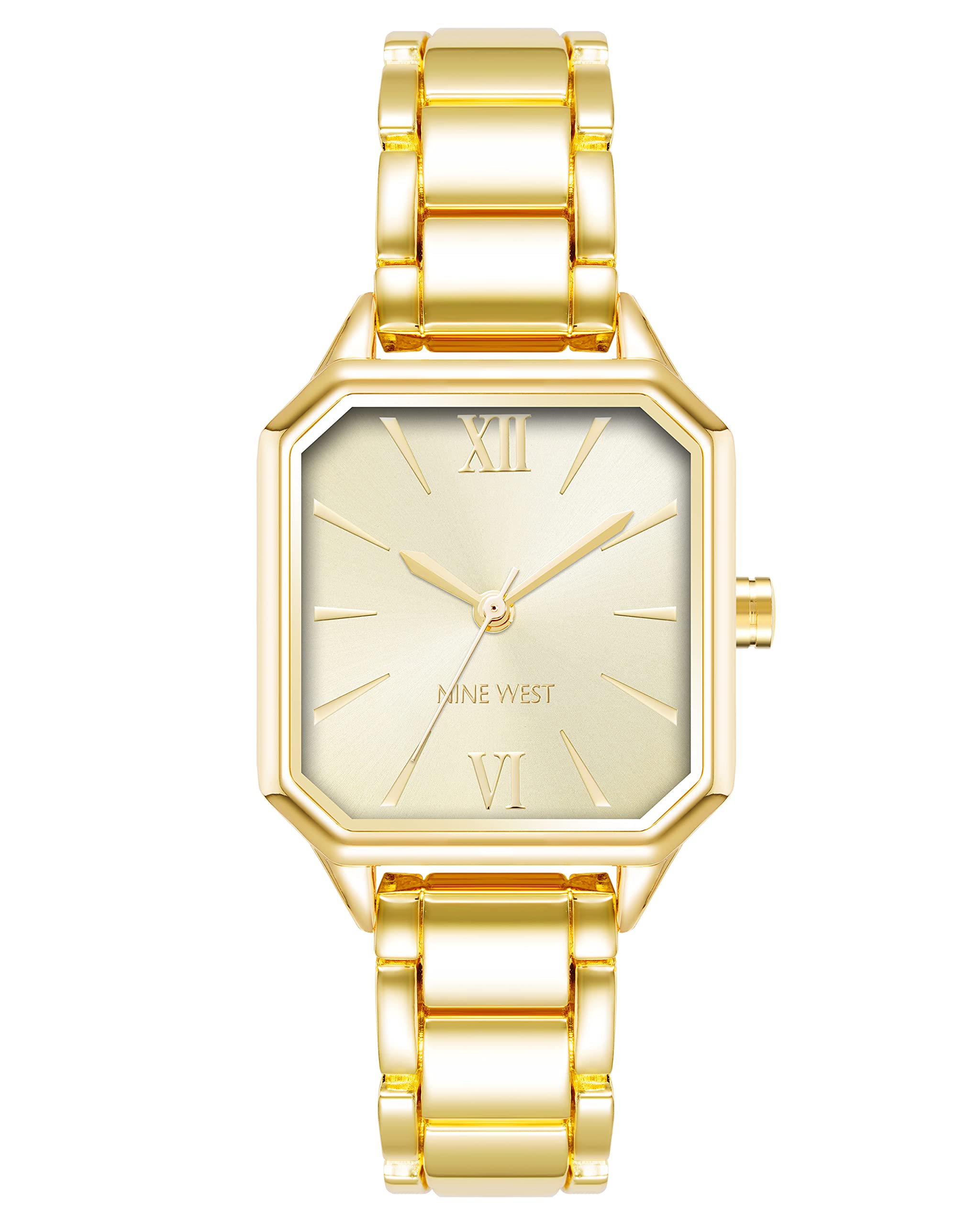 Foto 2 pulgar | Pulsera Watch Nine West Para Mujer, Cristal Mineral, Tono Dorado - Venta Internacional.