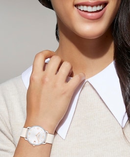 Foto 3 | Correa De Piel Color Tiza Watch Coach Elliot Para Mujer 14504200 - Venta Internacional.