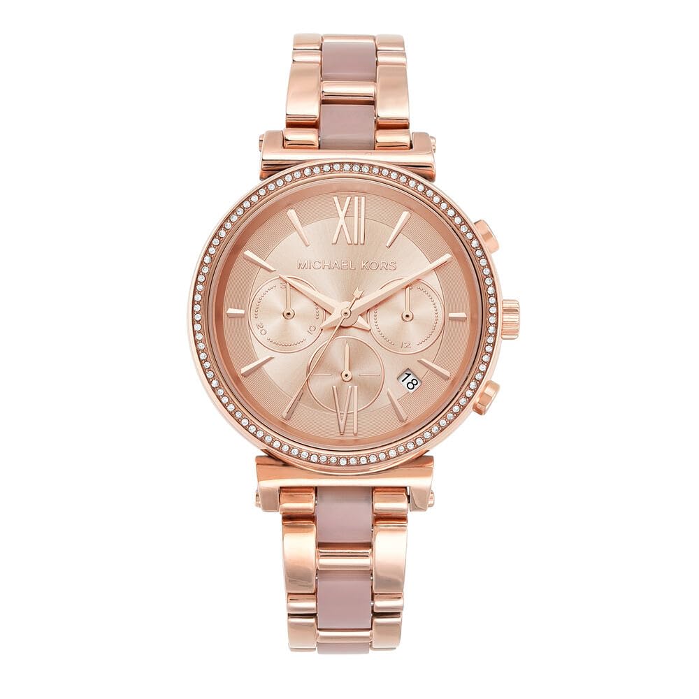 Foto 2 pulgar | Reloj Michael Kors Sofie Chronograph En Oro Rosa Para Mujer Mk6560 - Venta Internacional.