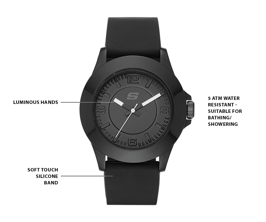 Foto 5 pulgar | Reloj Skechers Rosencrans Sr6024 Para Mujer, Negro, 40 Mm - Venta Internacional.