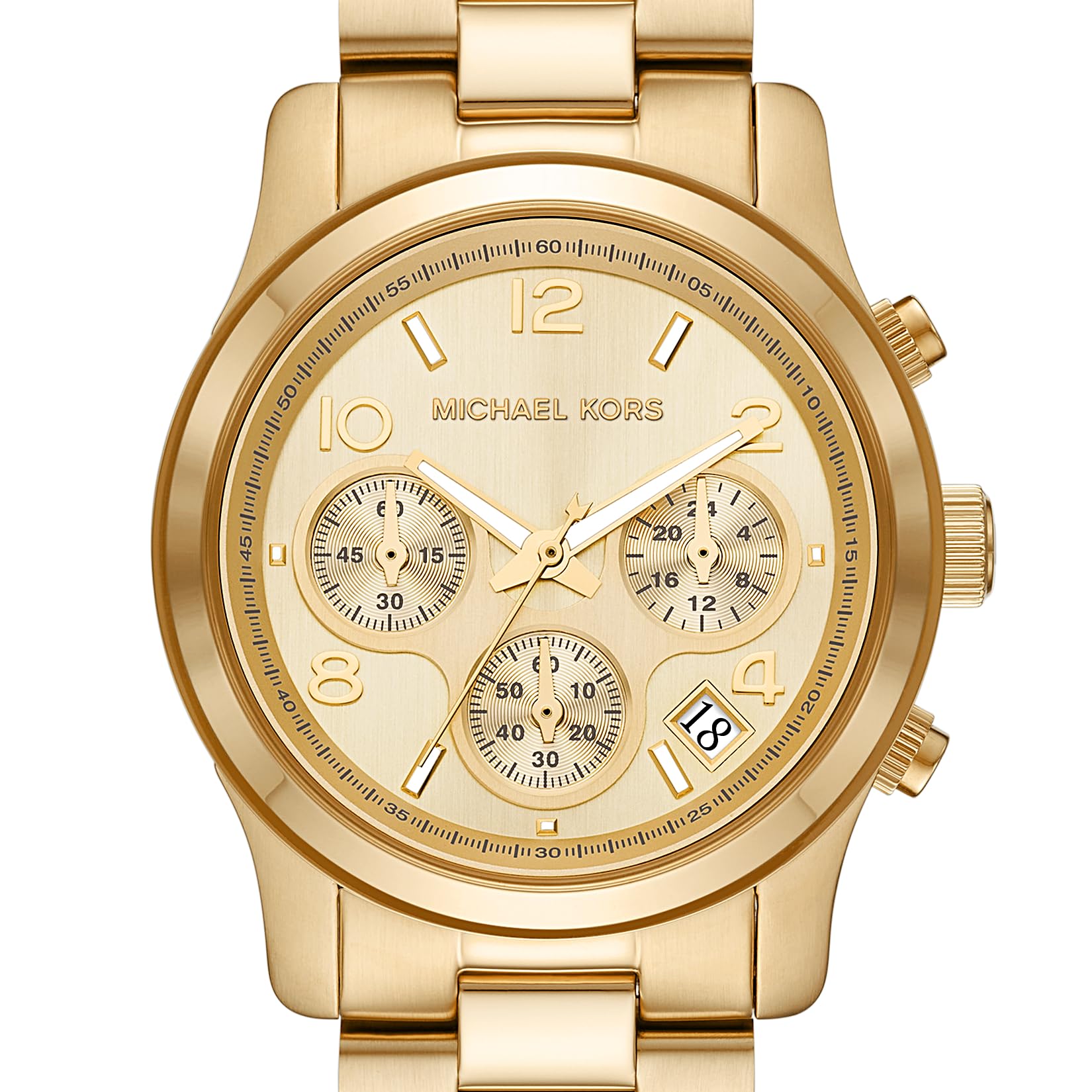 Foto 5 pulgar | Reloj Michael Kors Runway De Acero Inoxidable Dorado Para Mujer - Venta Internacional.