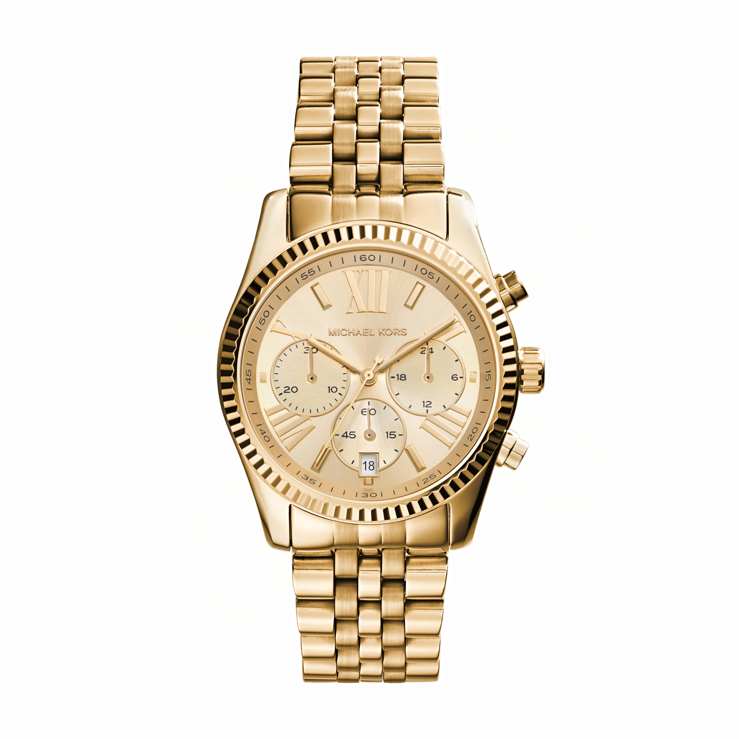 Foto 2 pulgar | Reloj Michael Kors Lexington De Acero Inoxidable Dorado Para Mujer - Venta Internacional.