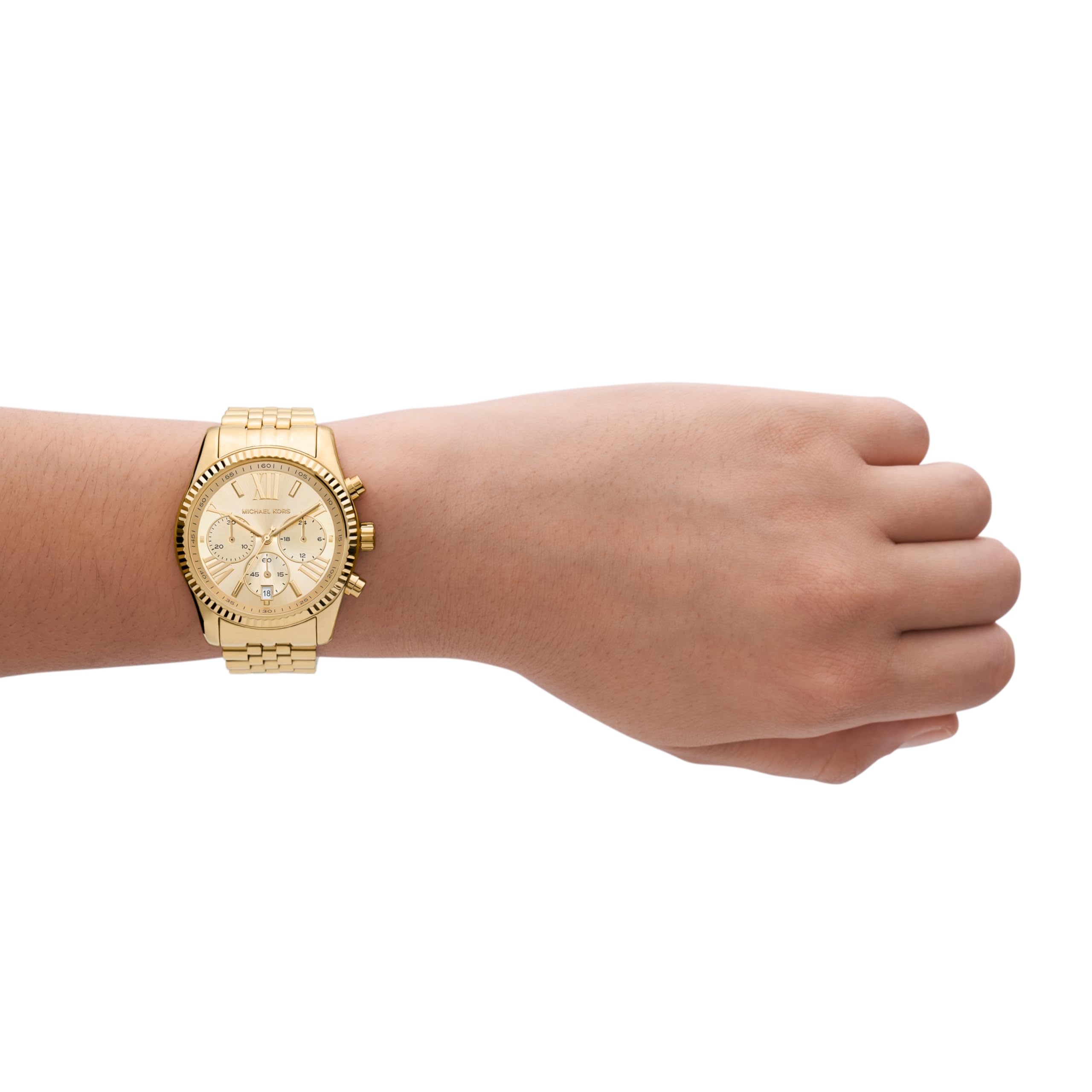 Foto 7 pulgar | Reloj Michael Kors Lexington De Acero Inoxidable Dorado Para Mujer - Venta Internacional.