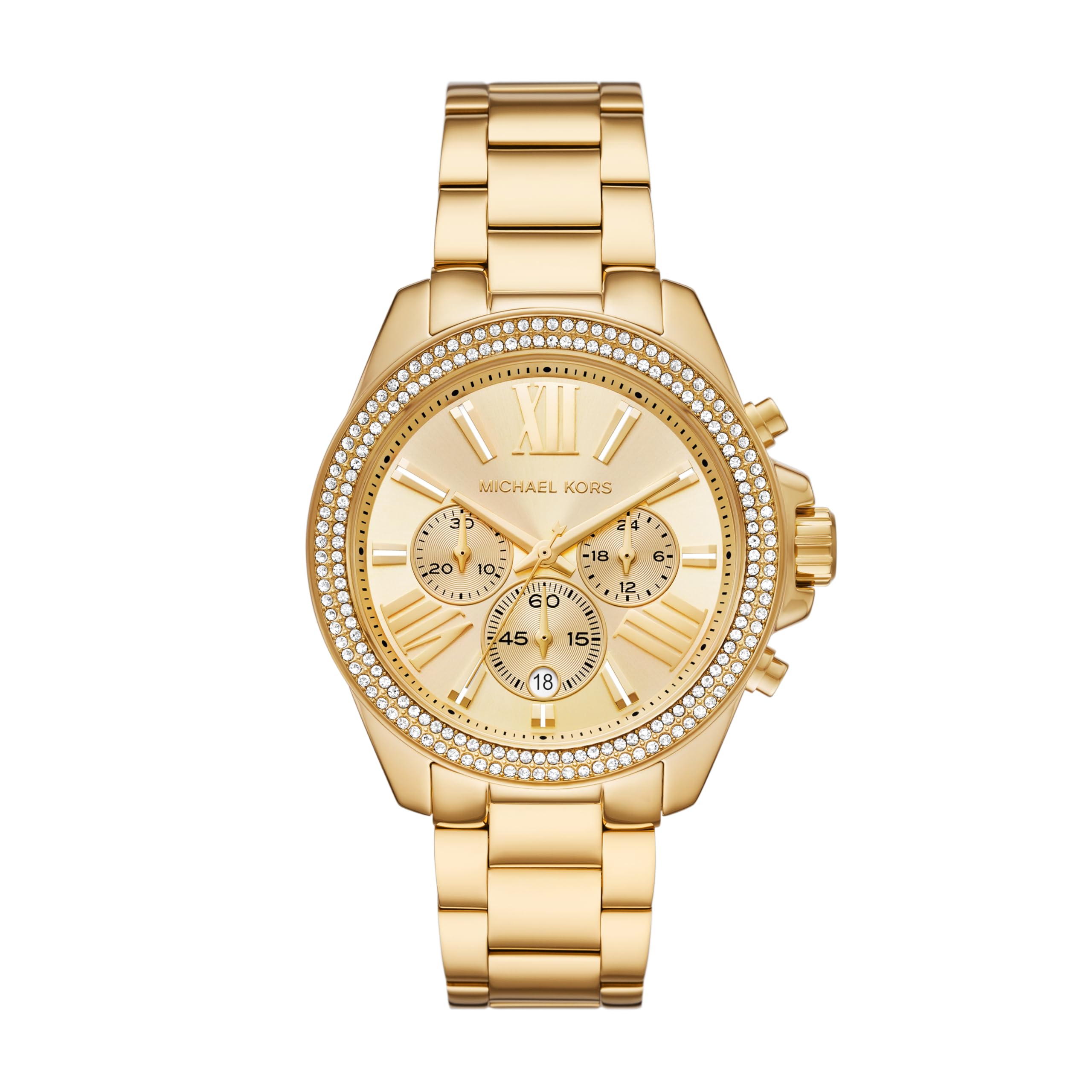 Foto 2 pulgar | Reloj Michael Kors Wren Chronograph En Tono Dorado Mk7428 Para Mujer - Venta Internacional.