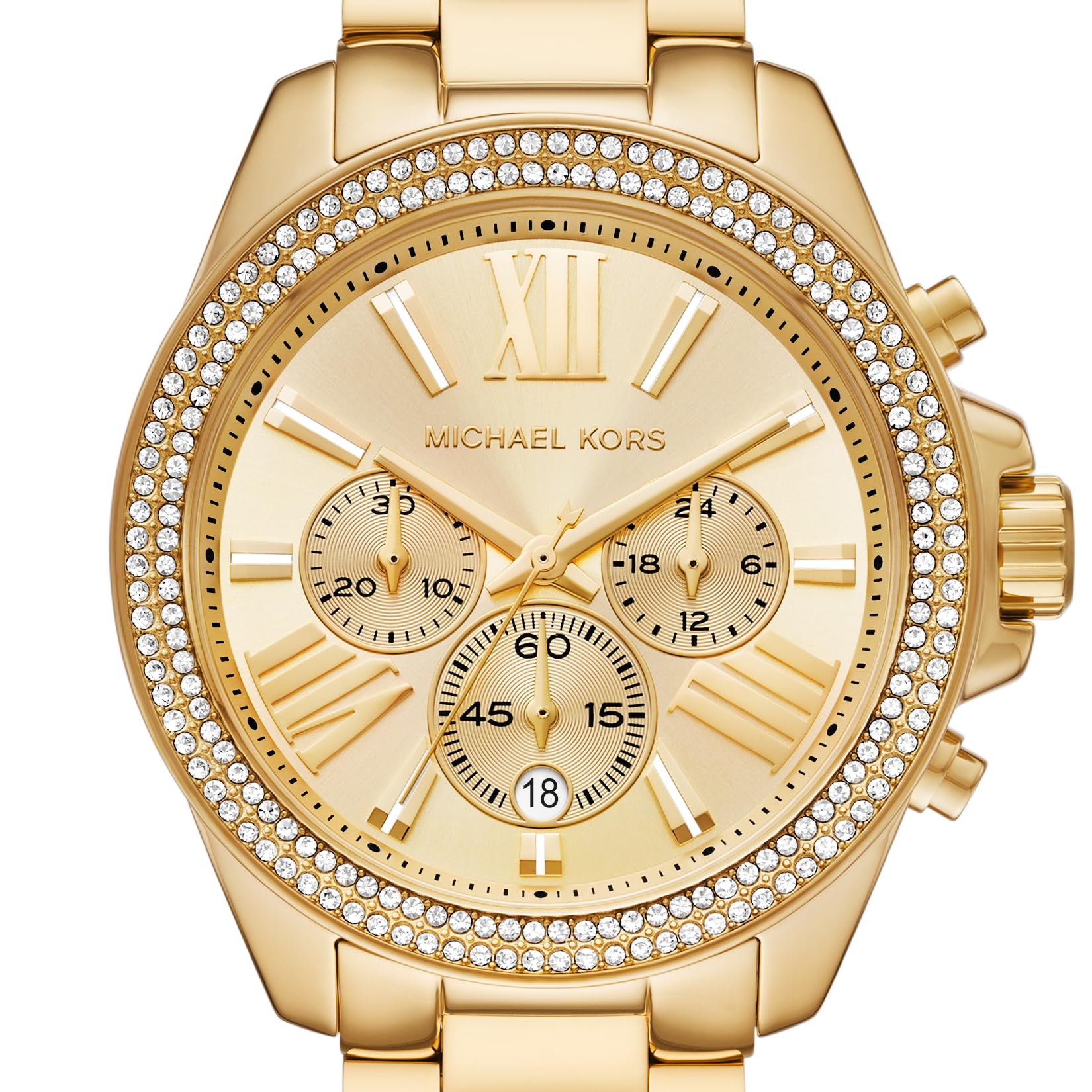 Foto 5 pulgar | Reloj Michael Kors Wren Chronograph En Tono Dorado Mk7428 Para Mujer - Venta Internacional.