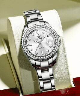 Foto 4 | Reloj Olevs Plateado para Mujer-Venta Internacional