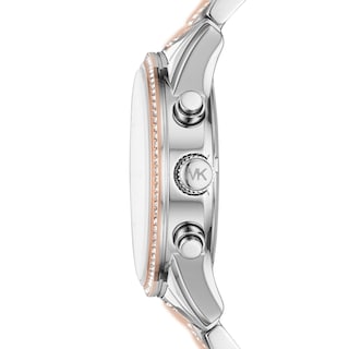Foto 2 | Reloj Michael Kors Ritz Chronograph Bicolor para Mujer - Venta Internacional