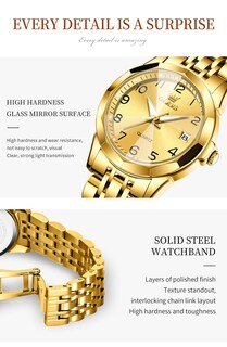 Foto 4 | Reloj Olevs Dorado para Mujer-Venta Internacional