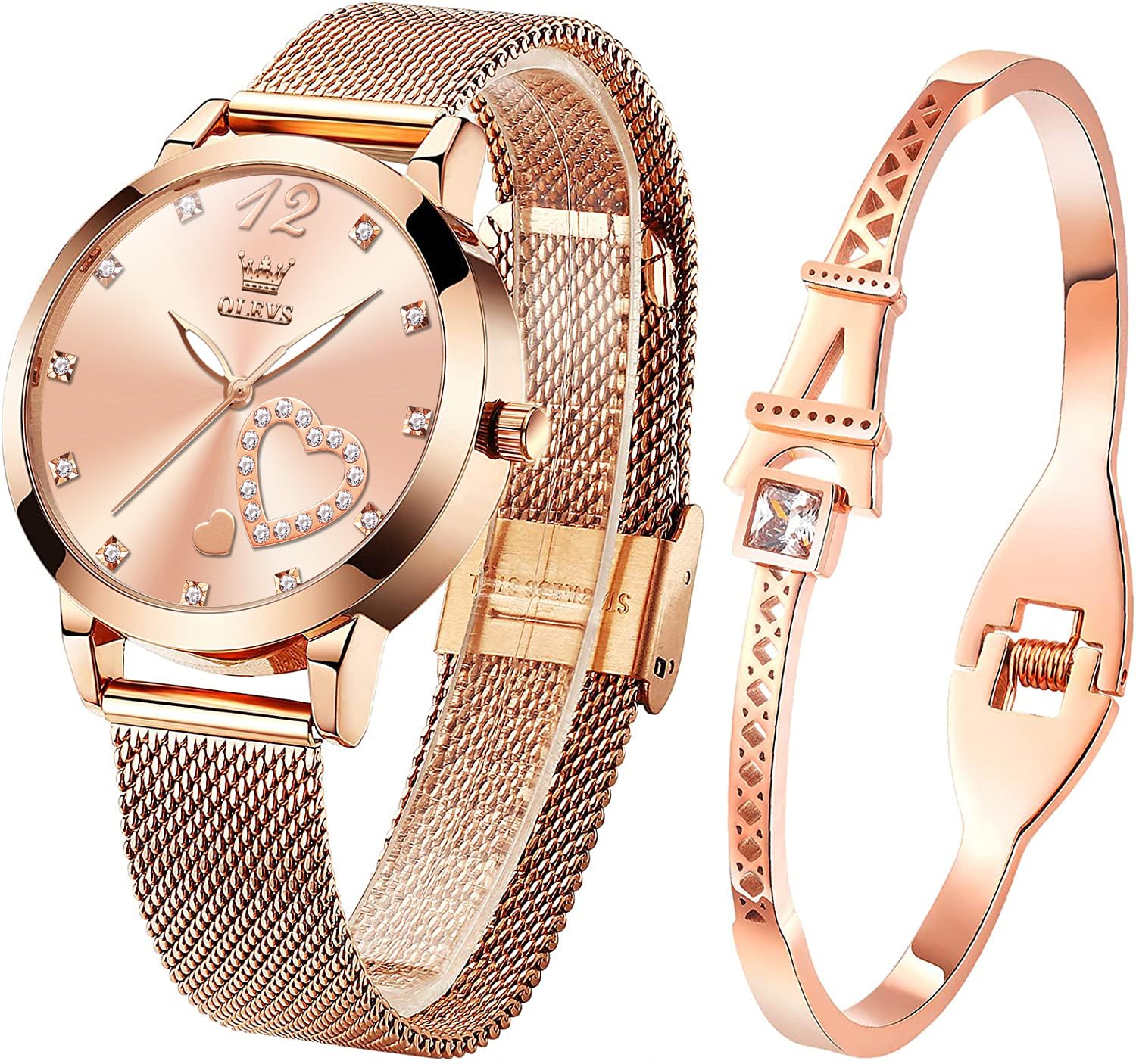 Foto 1 | Reloj Olevs con Pulsera para Mujer-Venta Internacional