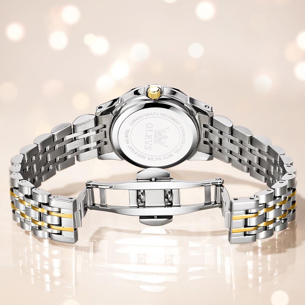 Foto 2 | Reloj Olevs Plateado para Mujer-Venta Internacional