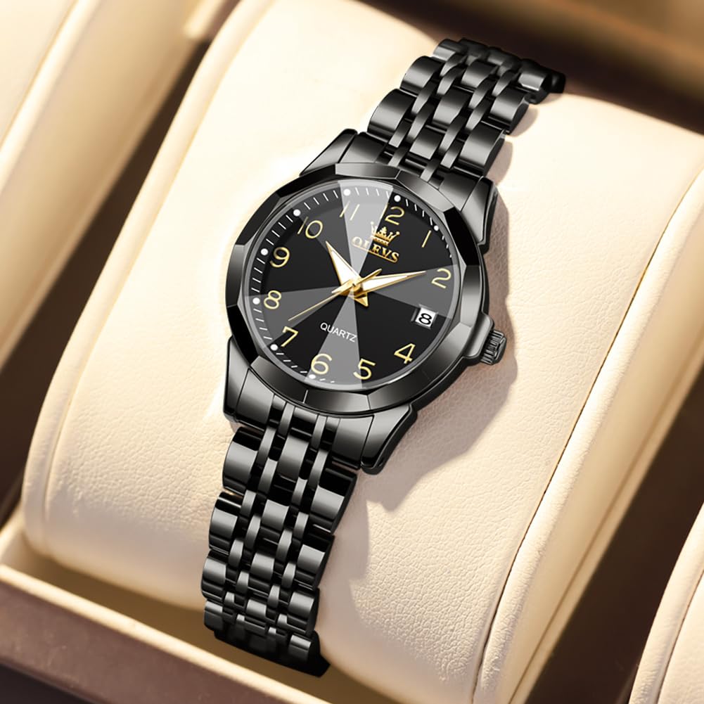 Foto 7 pulgar | Reloj Olevs Negro para Mujer-Venta Internacional