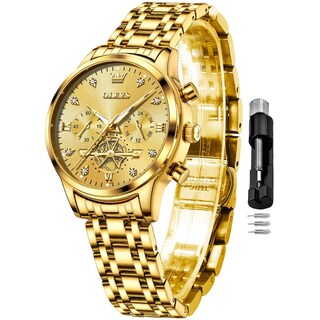 Foto 1 | Reloj Olevs Dorado para Mujer-Venta Internacional
