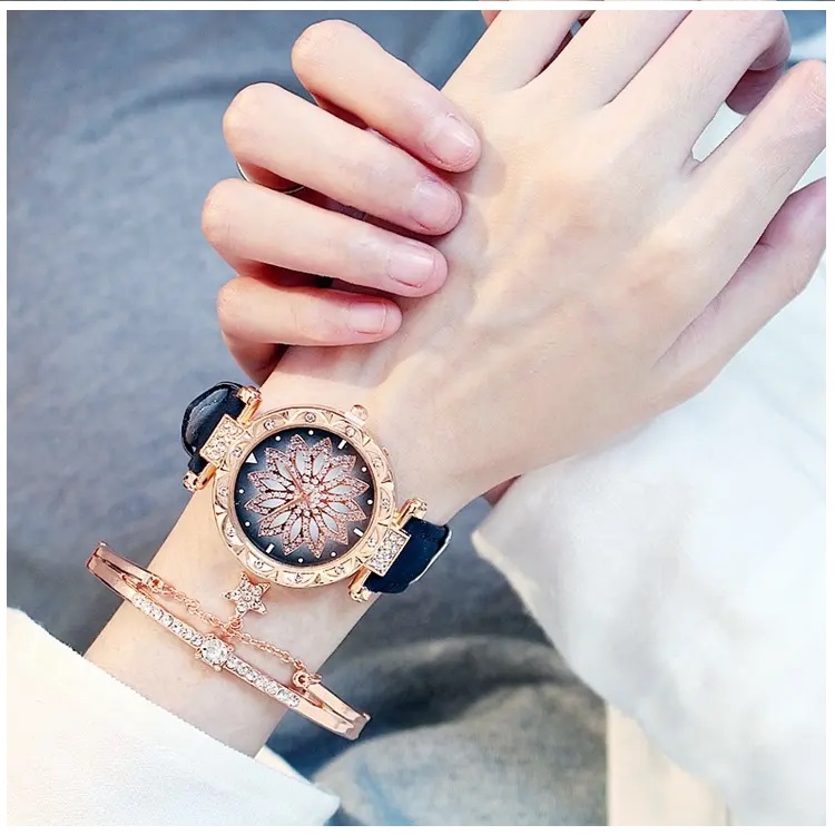 Foto 4 pulgar | Reloj para Mujer con Incrustaciones - Venta Internacional