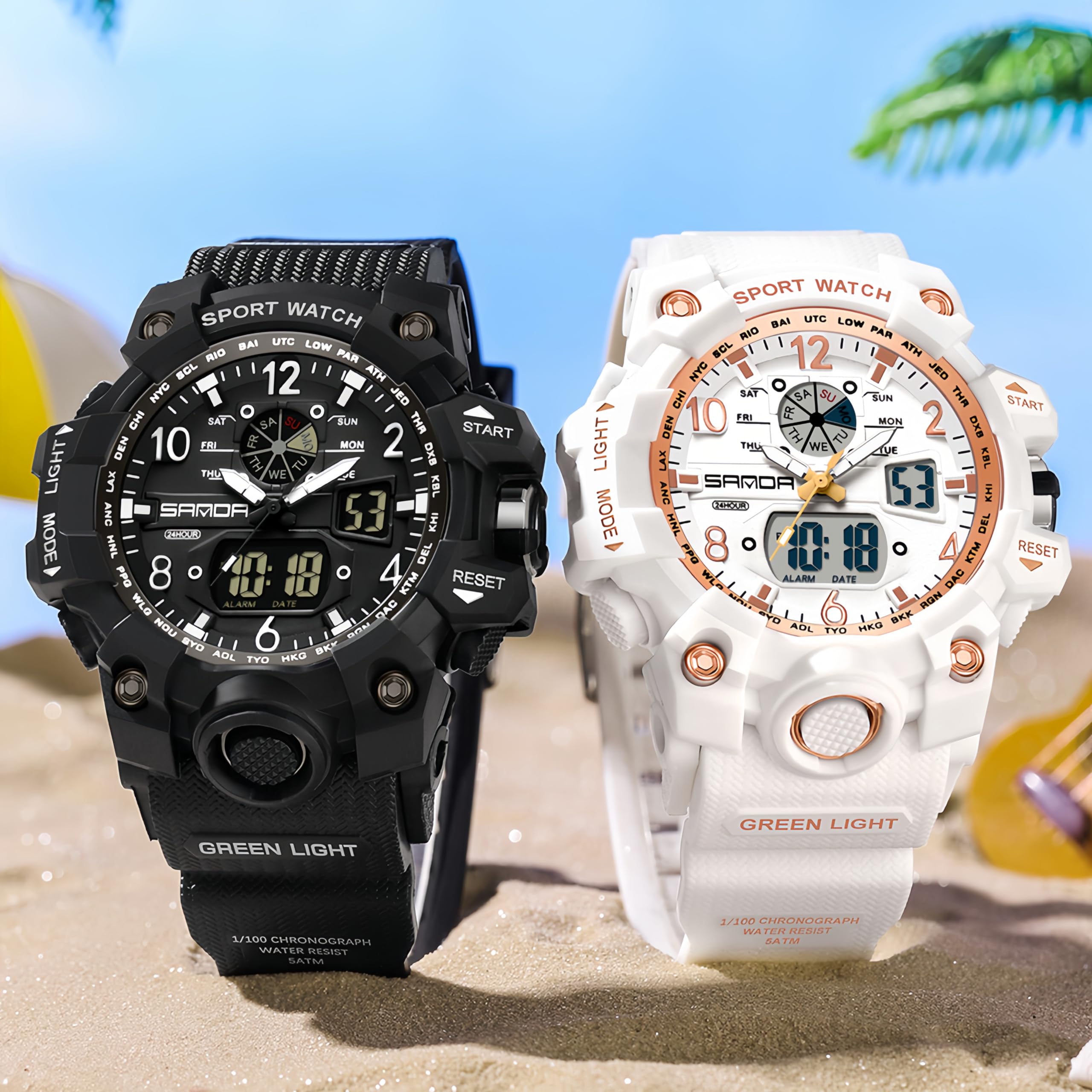 Foto 4 pulgar | Reloj Deportivo Gosasa Para Mujer, Resistente Al Agua Hasta 5 Atm, Con Alarma Y Cronómetro - Venta Internacional.