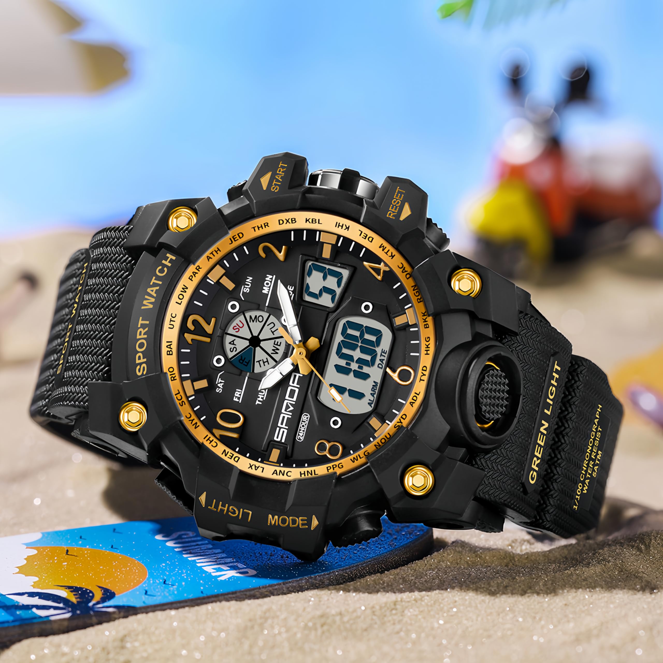 Foto 3 pulgar | Reloj Deportivo Gosasa Digital 5atm Impermeable Para Mujer - Venta Internacional.