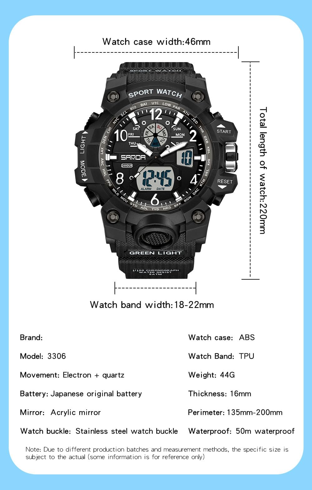 Foto 7 pulgar | Reloj Deportivo Gosasa Digital 5atm Impermeable Para Mujer - Venta Internacional.