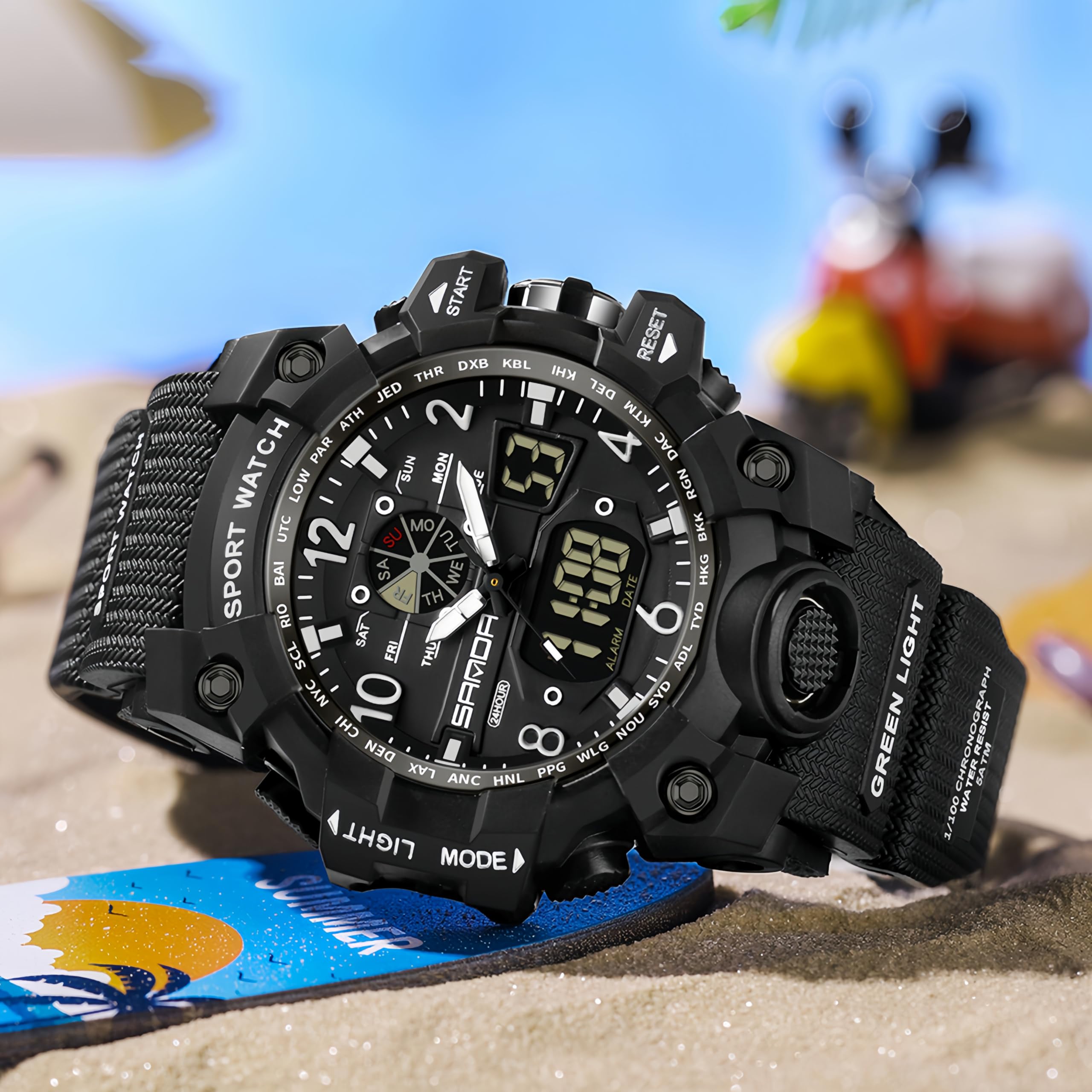 Foto 2 | Reloj Deportivo Gosasa Para Mujer, Resistente Al Agua Hasta 5 Atm, Con Alarma Y Cronómetro - Venta Internacional.
