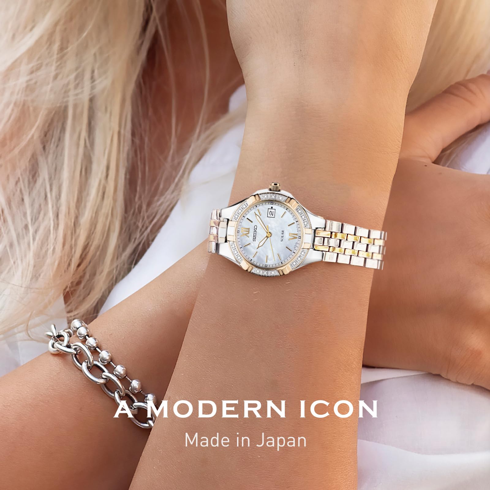 Foto 2 | Reloj Seiko Sut068 Diamond Collection Para Mujer - Venta Internacional.