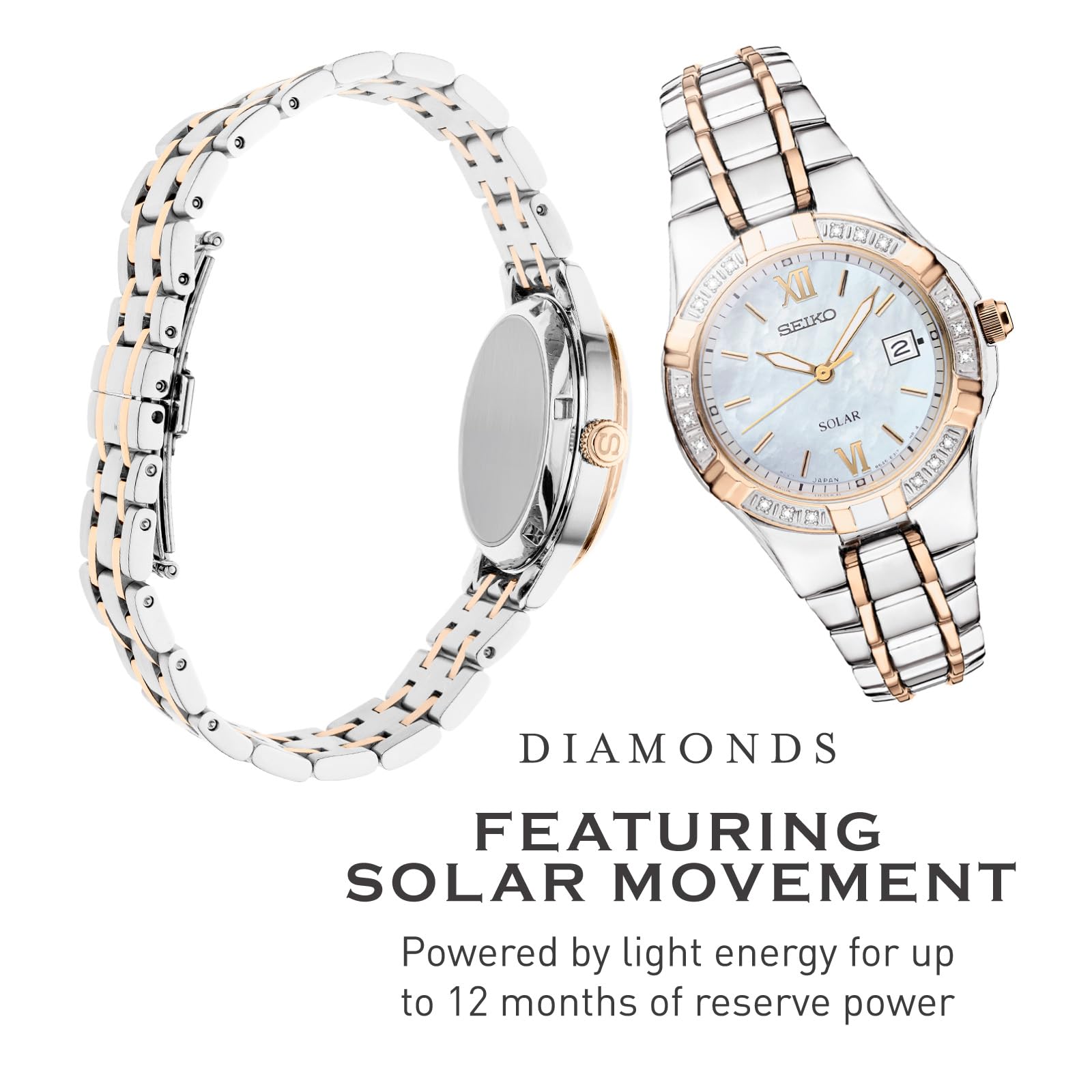 Foto 4 pulgar | Reloj Seiko Sut068 Diamond Collection Para Mujer - Venta Internacional.
