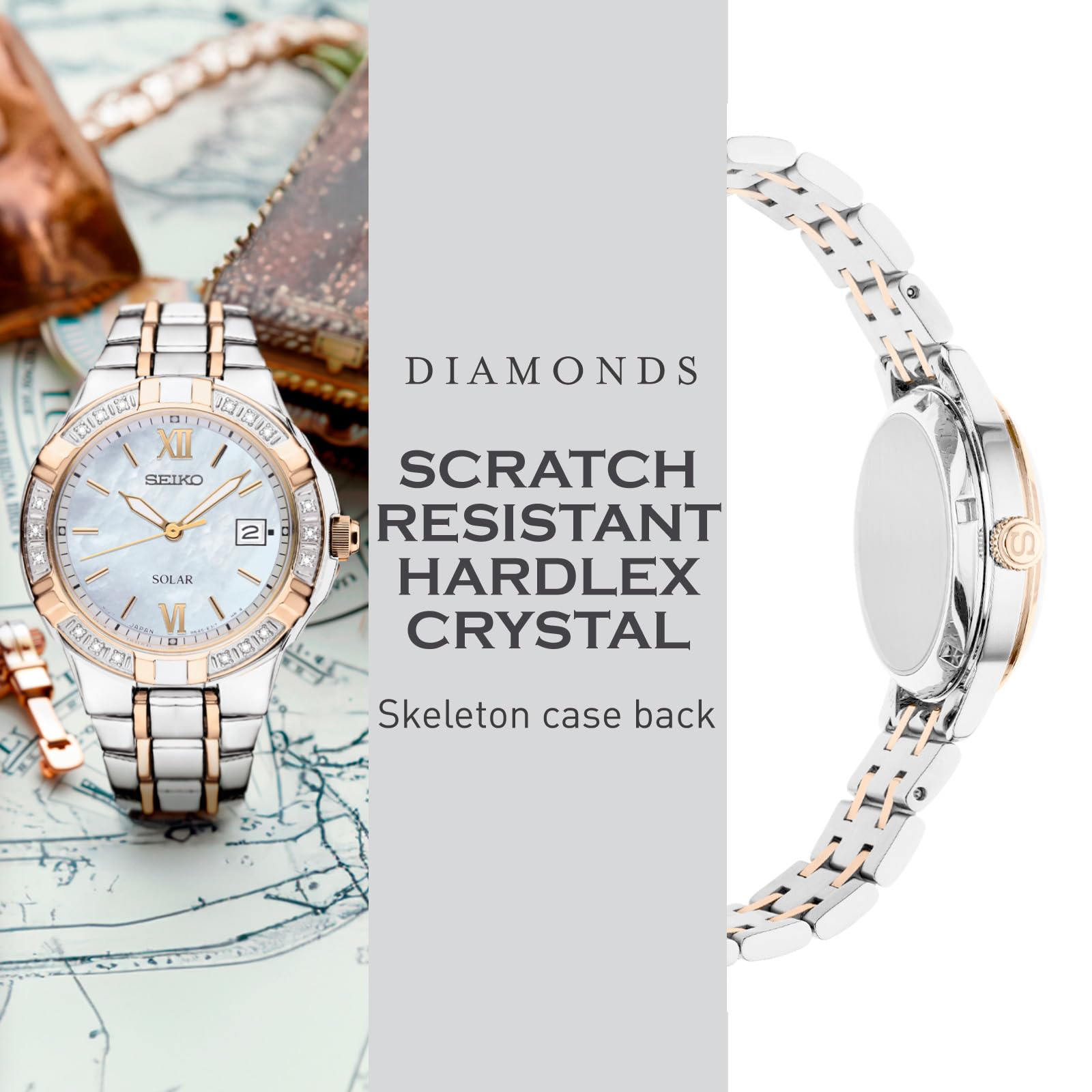 Foto 7 | Reloj Seiko Sut068 Diamond Collection Para Mujer - Venta Internacional.