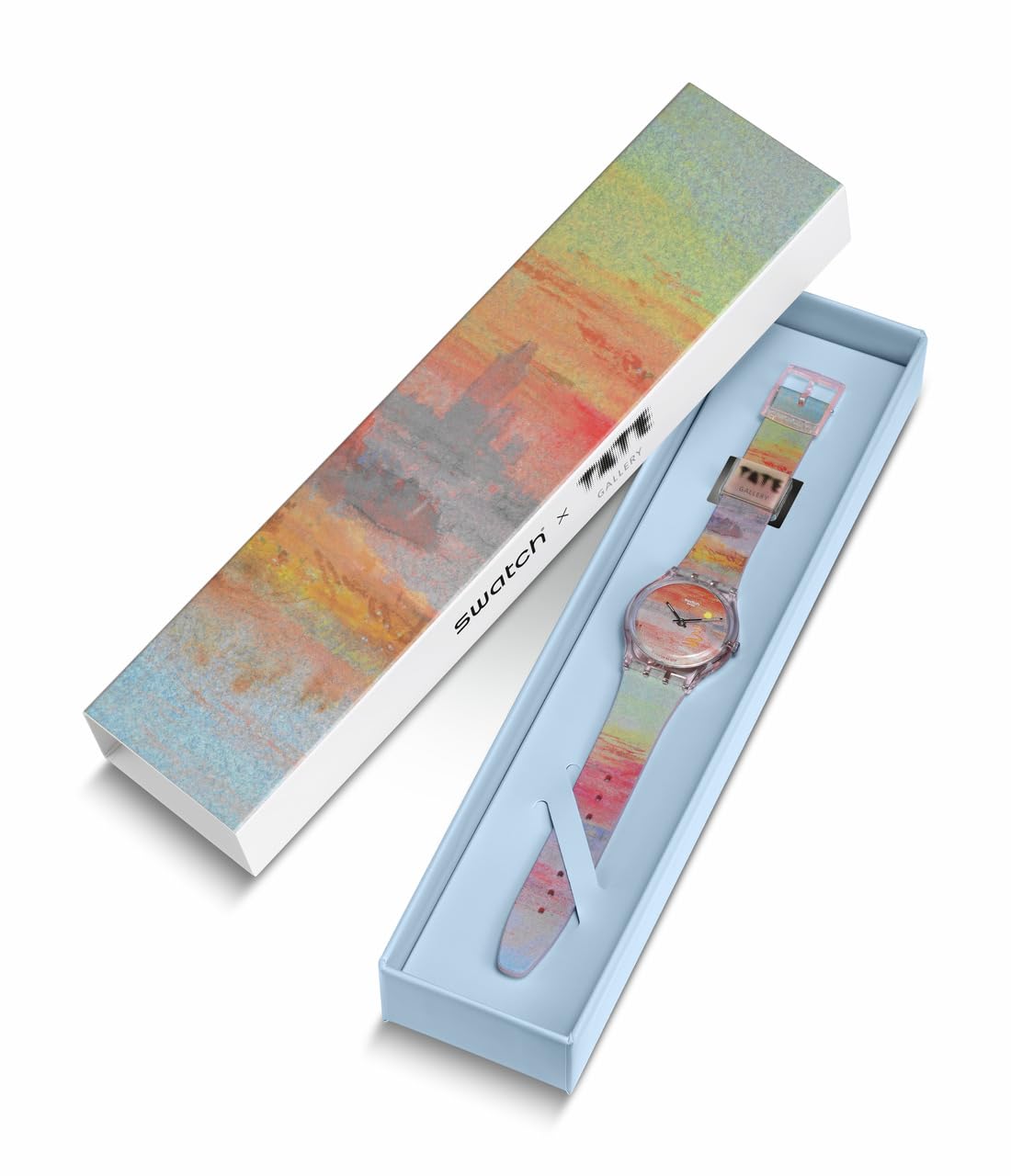 Foto 5 | Reloj Swatch Unisex, Casual, Biocerámico, Art Journey, Rosa, 34 Mm - Venta Internacional.