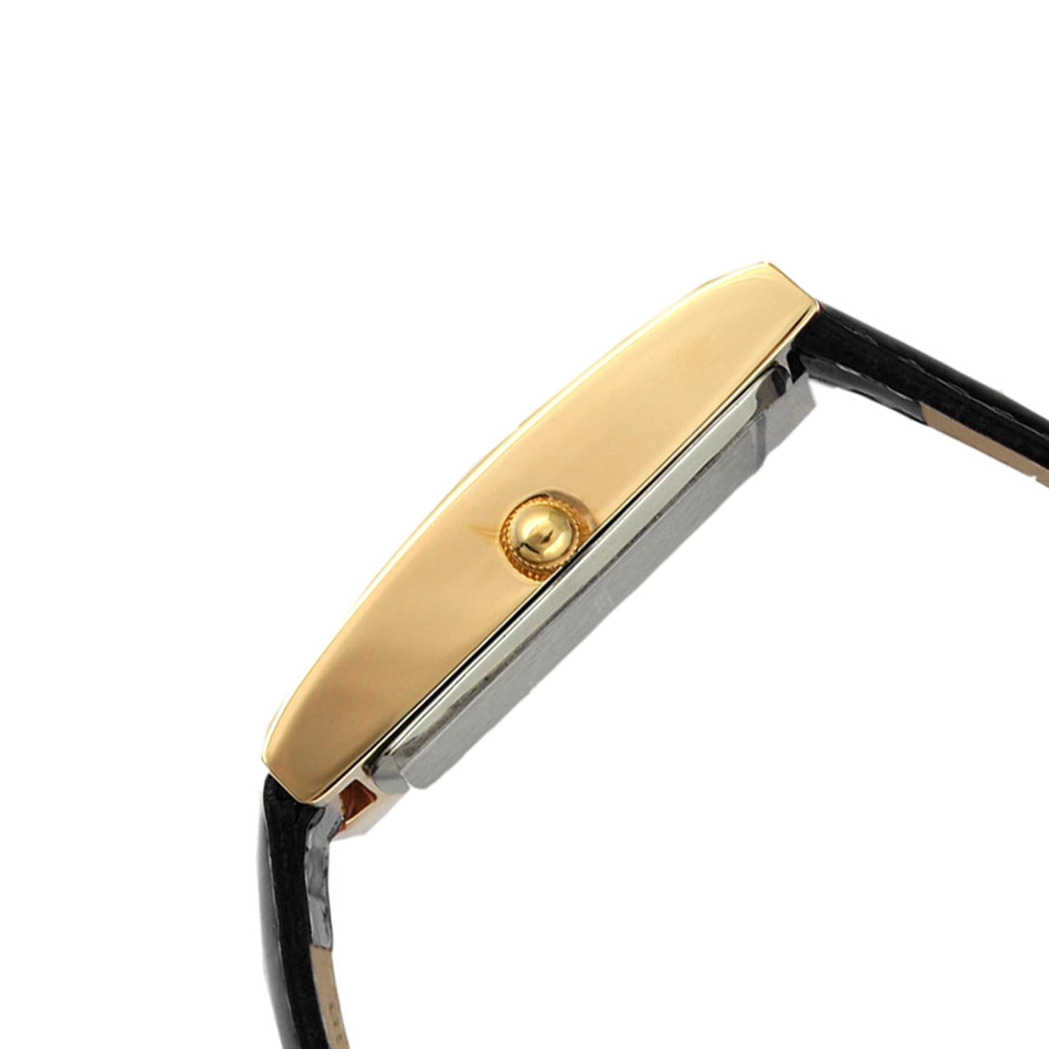Foto 7 pulgar | Reloj Peugeot 3017bk Delgado De Piel Negra Chapado En Oro De 14 Quilates Para Mujer - Venta Internacional.