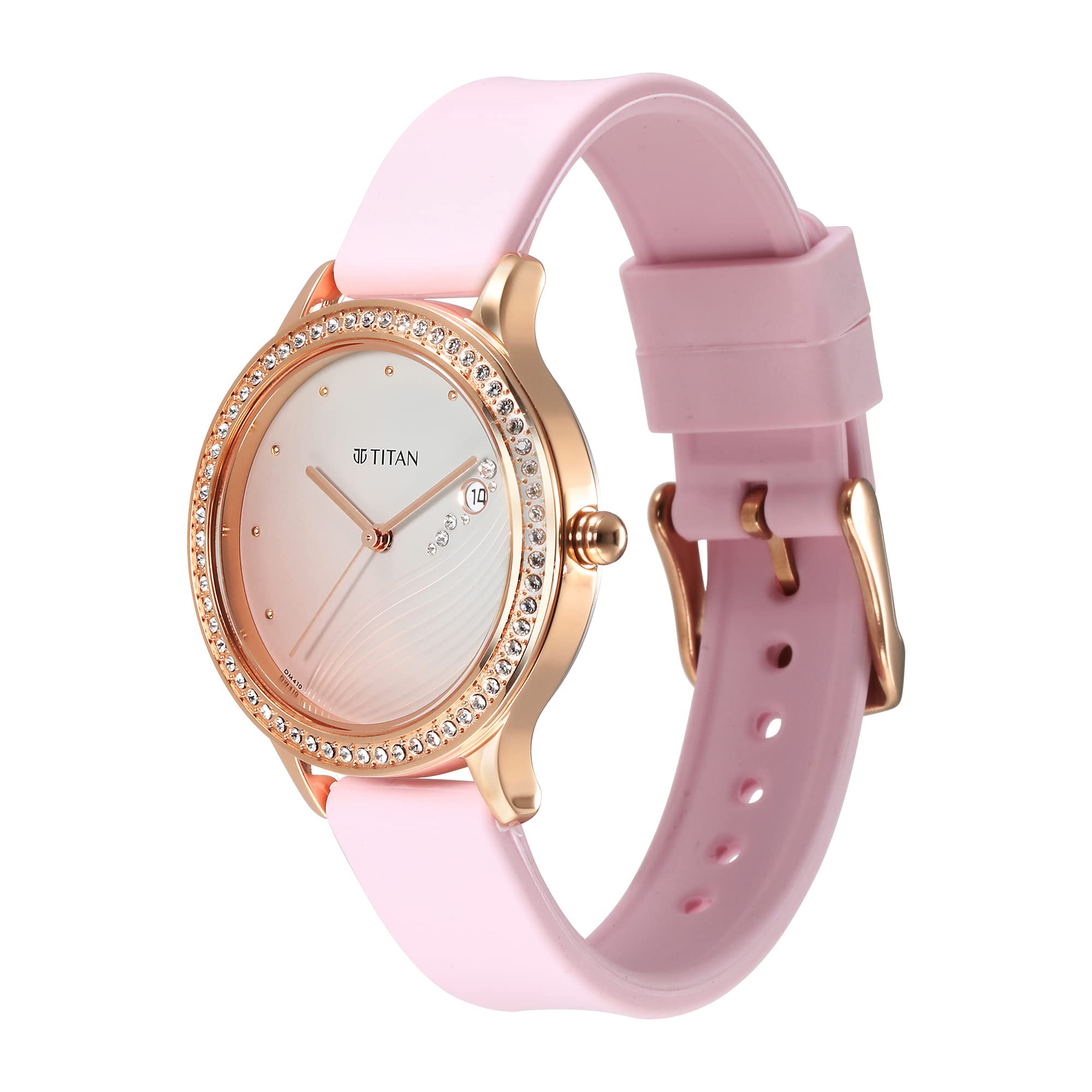 Foto 4 pulgar | Reloj Titan Rosa para Mujer - Venta Internacional