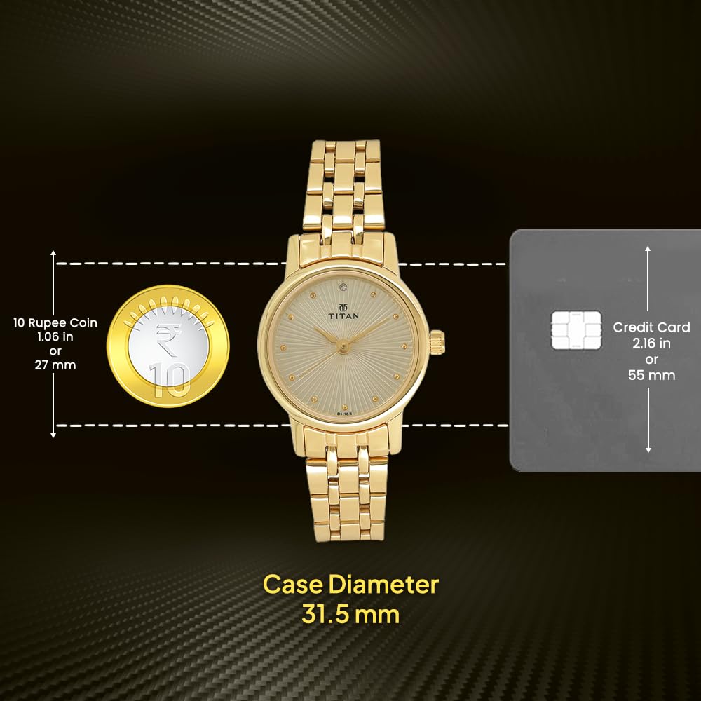 Foto 6 pulgar | Reloj Titan para Mujer 2593YM01 Dorado - Venta Internacional
