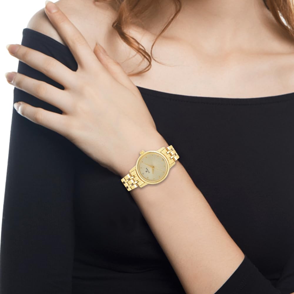 Foto 7 pulgar | Reloj Titan para Mujer 2593YM01 Dorado - Venta Internacional