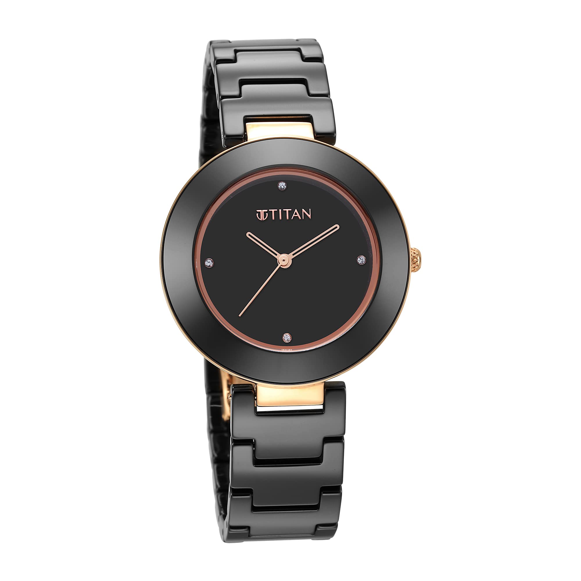 Foto 2 | Reloj Titan para Mujer 95189KC02 Negro - Venta Internacional