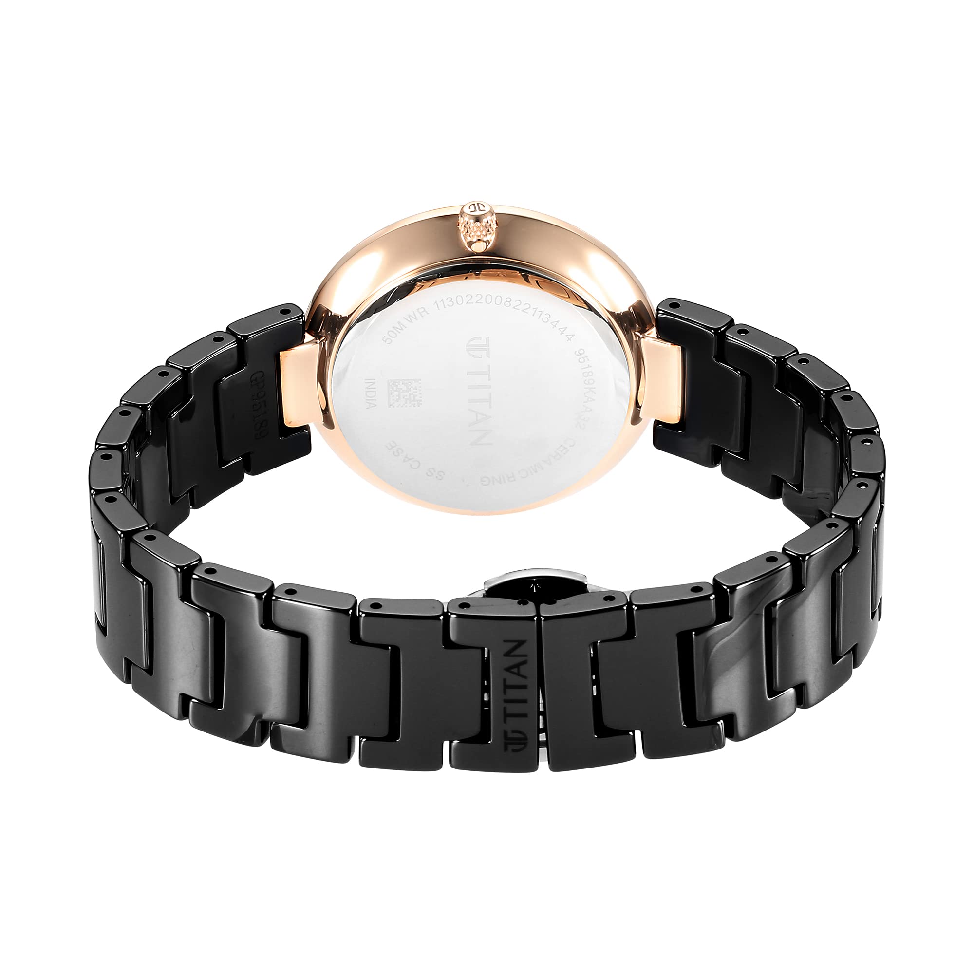 Foto 4 | Reloj Titan para Mujer 95189KC02 Negro - Venta Internacional