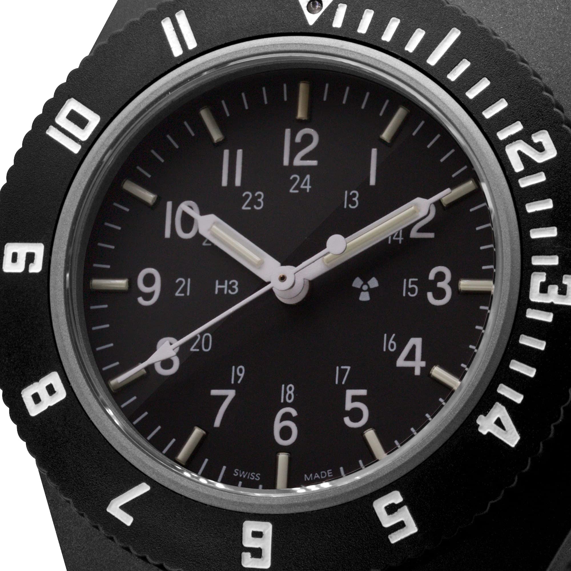 Foto 3 pulgar | Reloj Marathon para Mujer Military Navigator Pilot's Quartz Negro- Venta Internacional