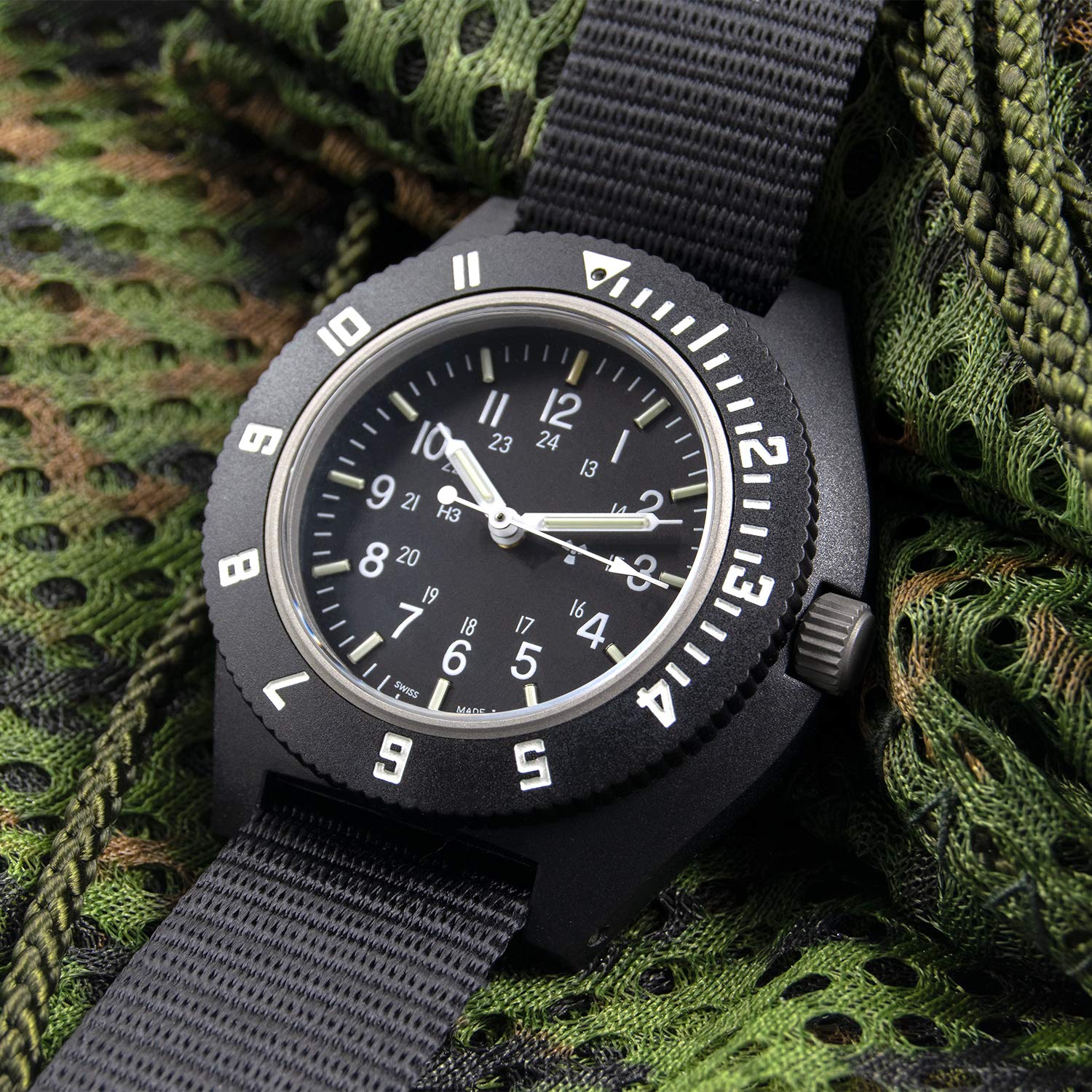 Foto 5 pulgar | Reloj Marathon para Mujer Military Navigator Pilot's Quartz Negro- Venta Internacional