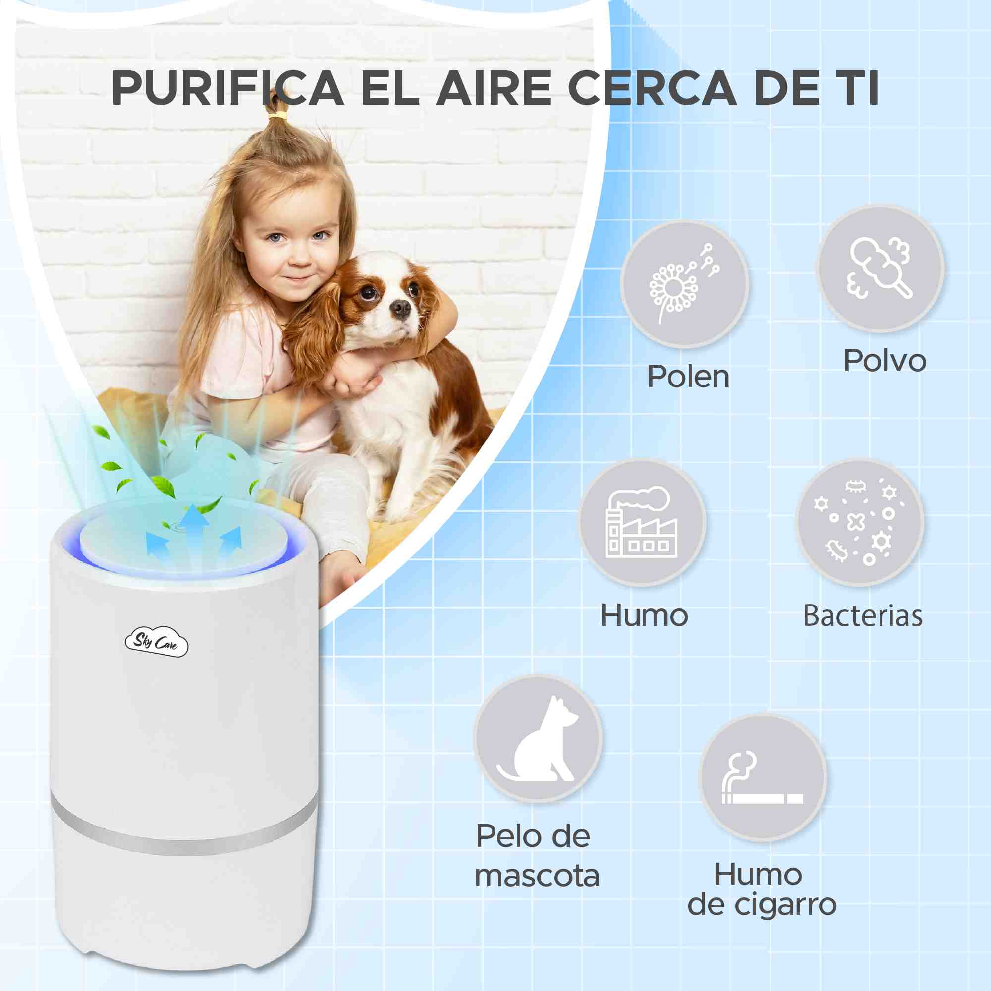 Foto 7 pulgar | Mini Purificador de Aire Sky Care Aroma-Therapia Portátil
