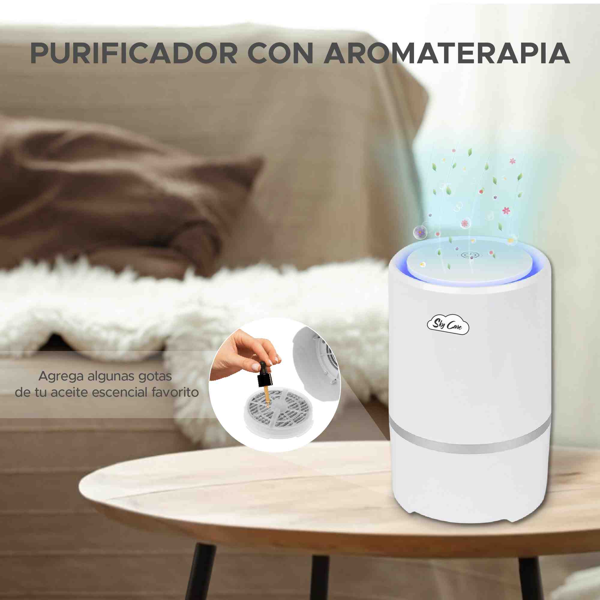 Foto 7 | Mini Purificador de Aire Sky Care Aroma-Therapia Portátil