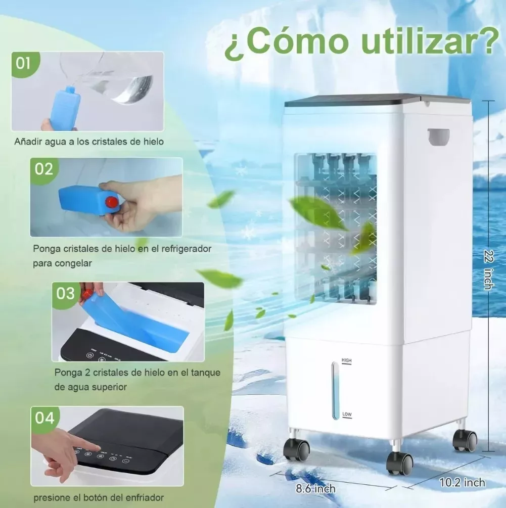 Foto 7 | Purificador Ventilador 3 en 1 Ionizador Adir 4821 color Blanco