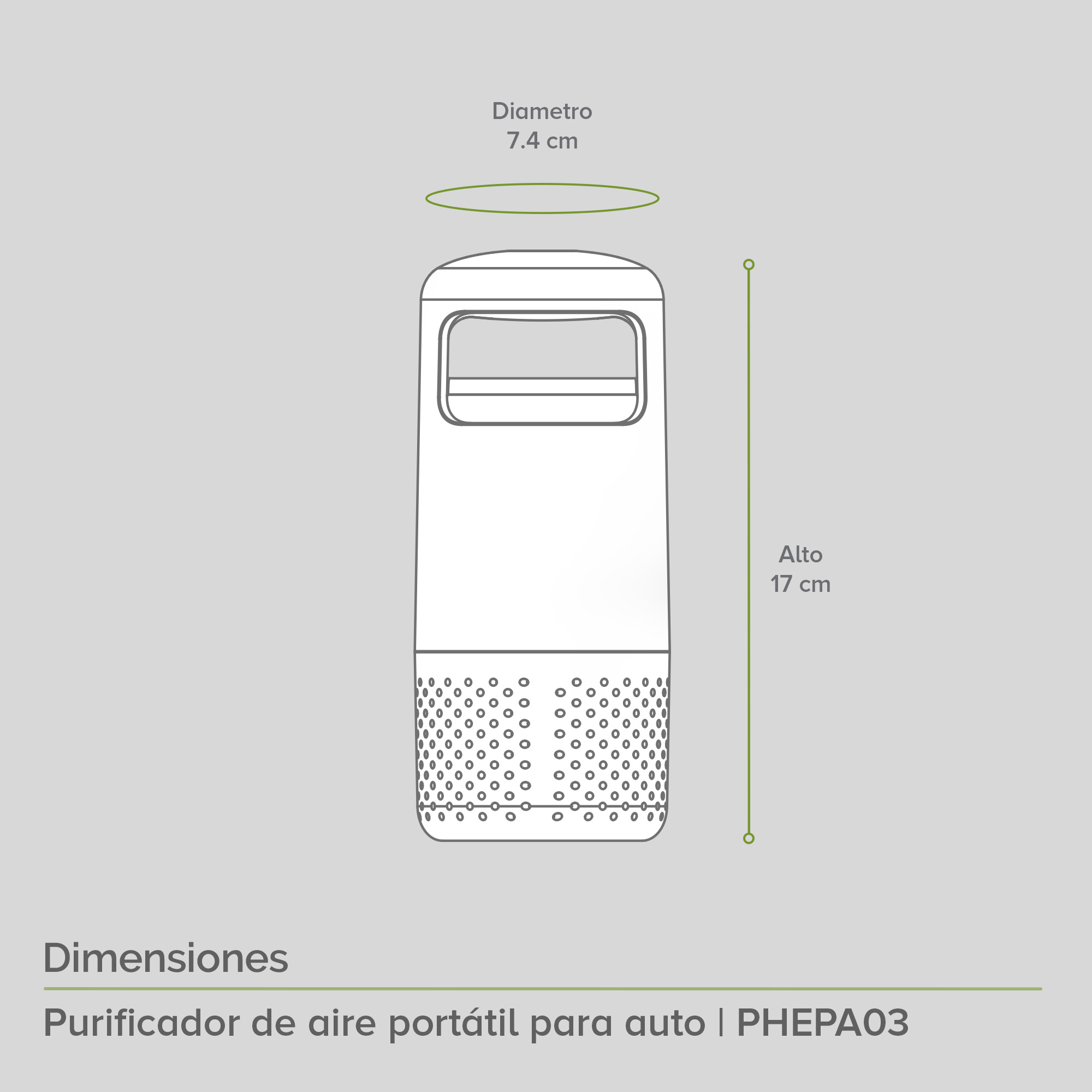 Foto 4 pulgar | Purificador Portátil de Aire Avera color Blanco