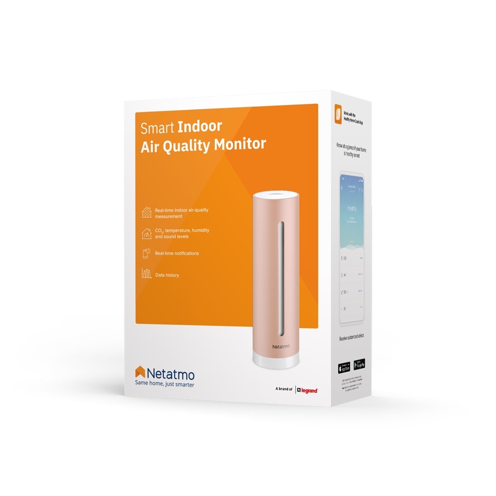 Medidor Inteligente de Calidad del Aire Interior Netatmo NHC-US color Rosa $2,819