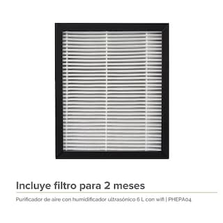 Foto 2 | Purificador Aire Humificador Eo Safe Imports ESI-10625 Blanco 0.6 L