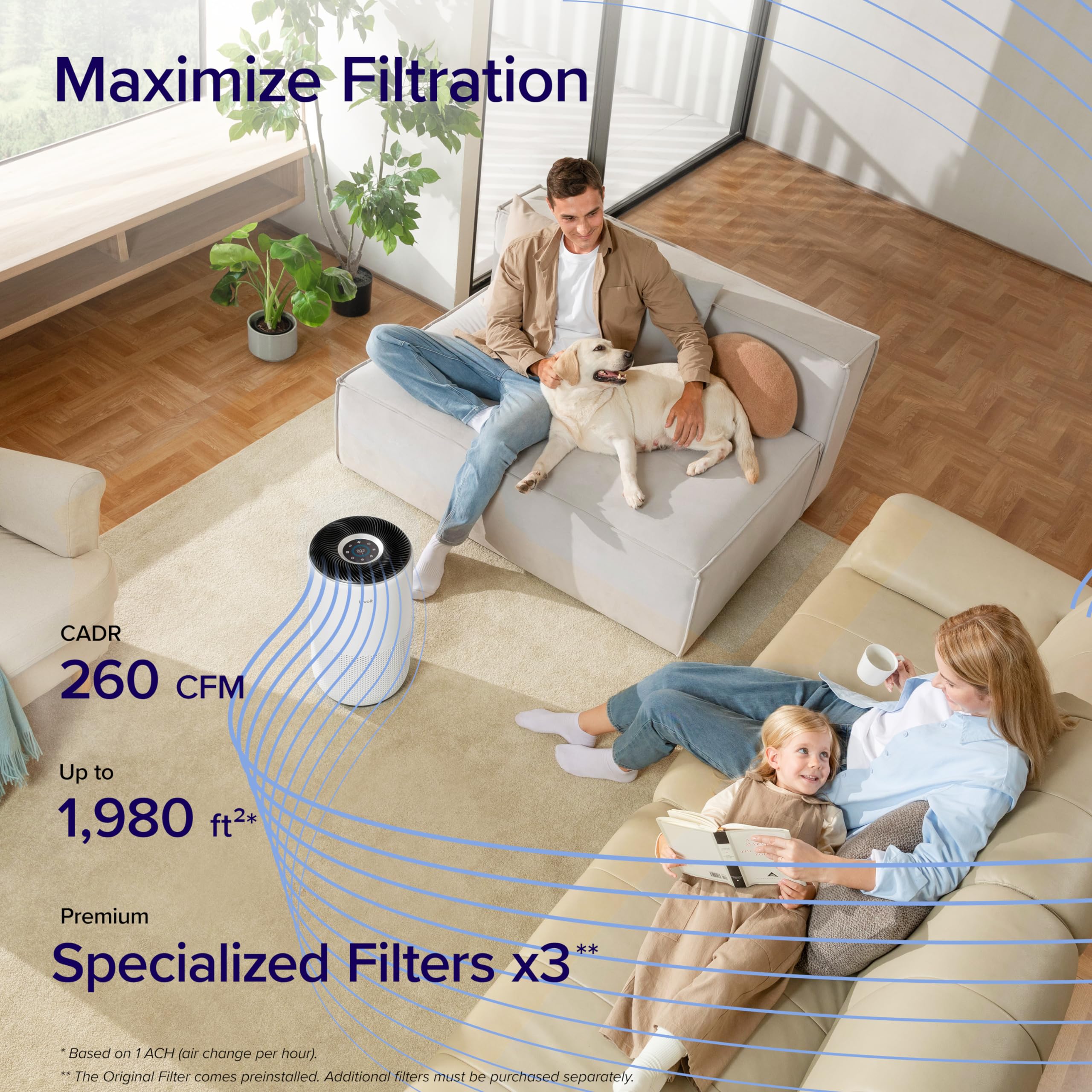 Foto 7 pulgar | Purificador De Aire Levoit Core 400s/core 400s-p Para 184 M² Con Wifi - Venta Internacional.
