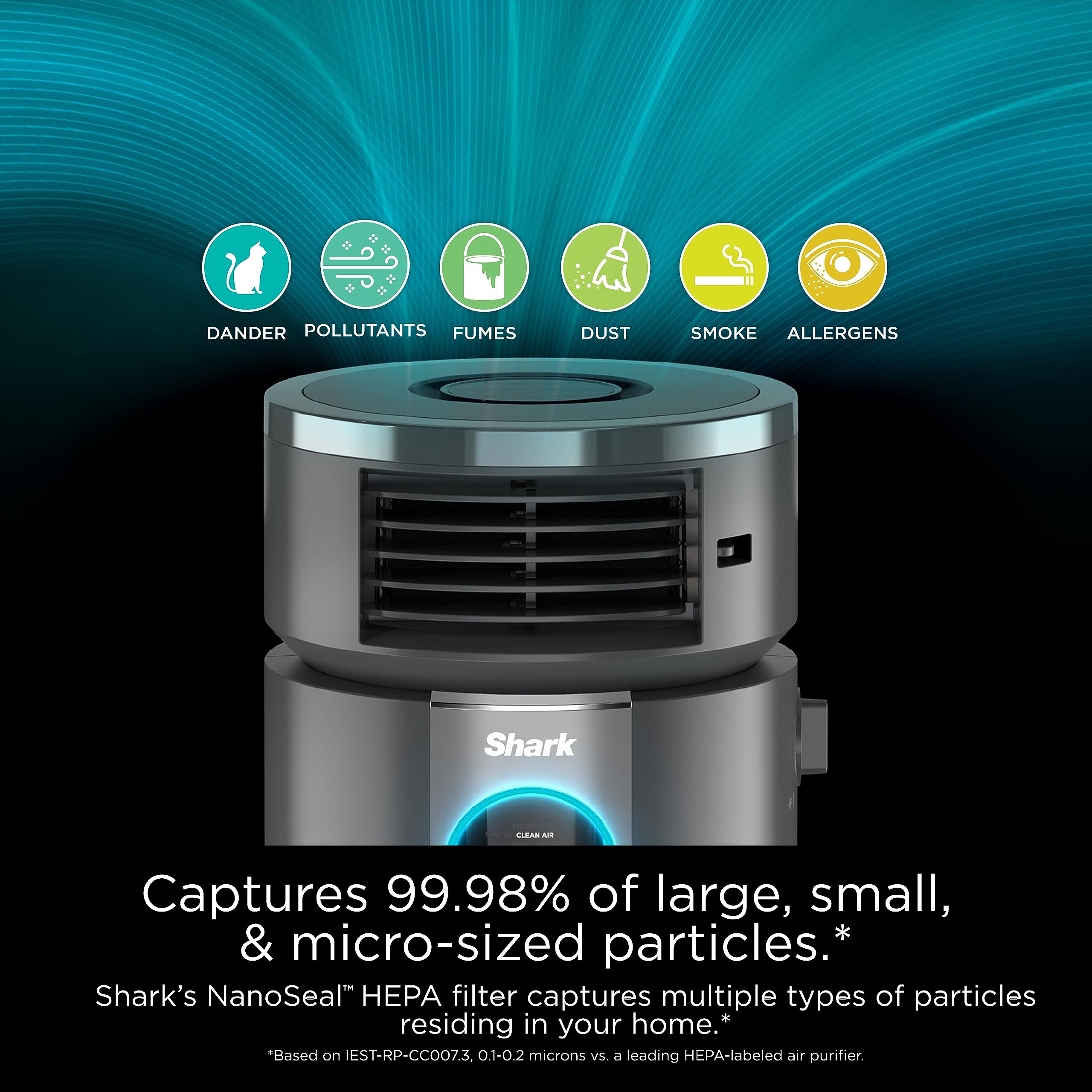 Foto 4 pulgar | Purificador de Aire/Calentador y Ventilador Shark Hc452 para 500 M² con Hepa - Venta Internacional