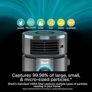 Foto 3 | Purificador de Aire/Calentador y Ventilador Shark Hc452 para 500 M² con Hepa - Venta Internacional