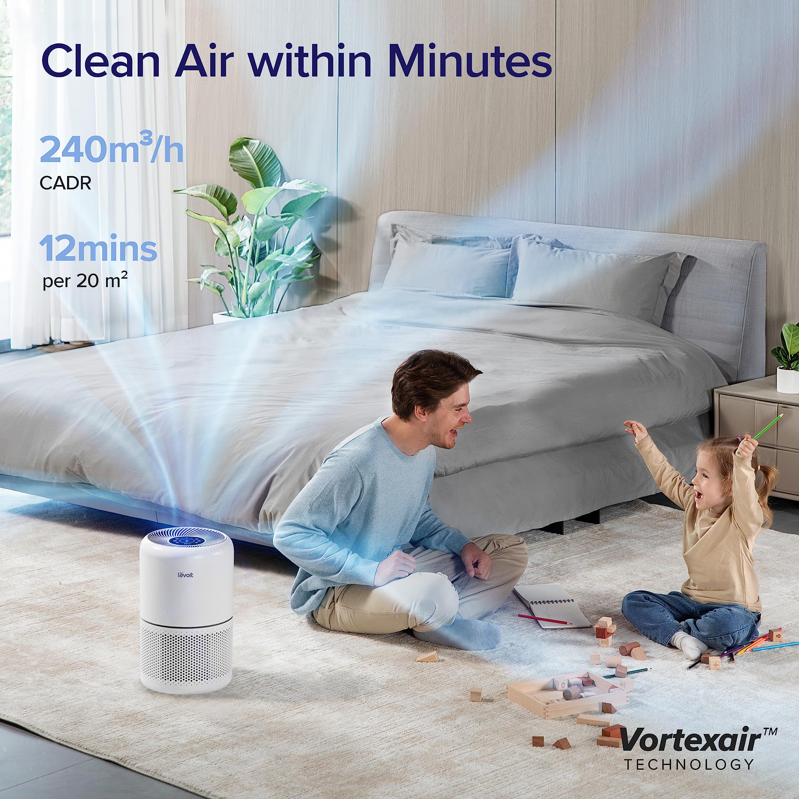 Foto 3 pulgar | Purificador de Aire Levoit Core300S-P Smart Wifi HEPA Blanco - Venta Internacional