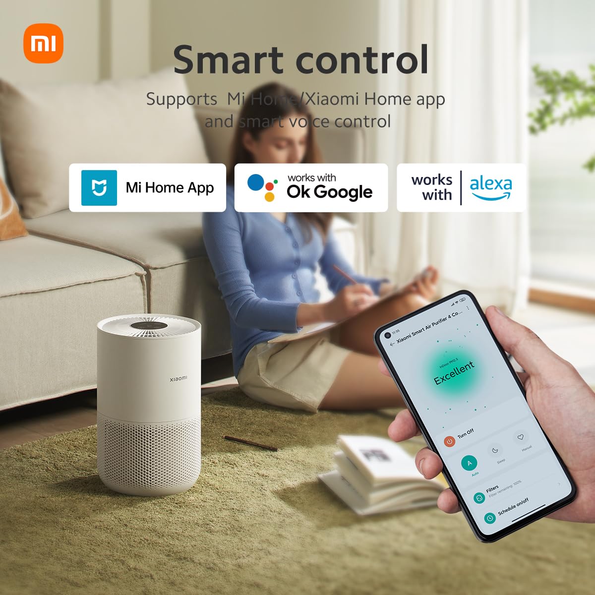 Foto 5 pulgar | Purificador de Aire Xiaomi Mi Air Purifier 4 Compact True HEPA H13 - Venta Internacional